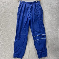 VTG 90s Nike Air Swoosh Track Jogger Tapered Windbreaker Pants Blue Men s XL