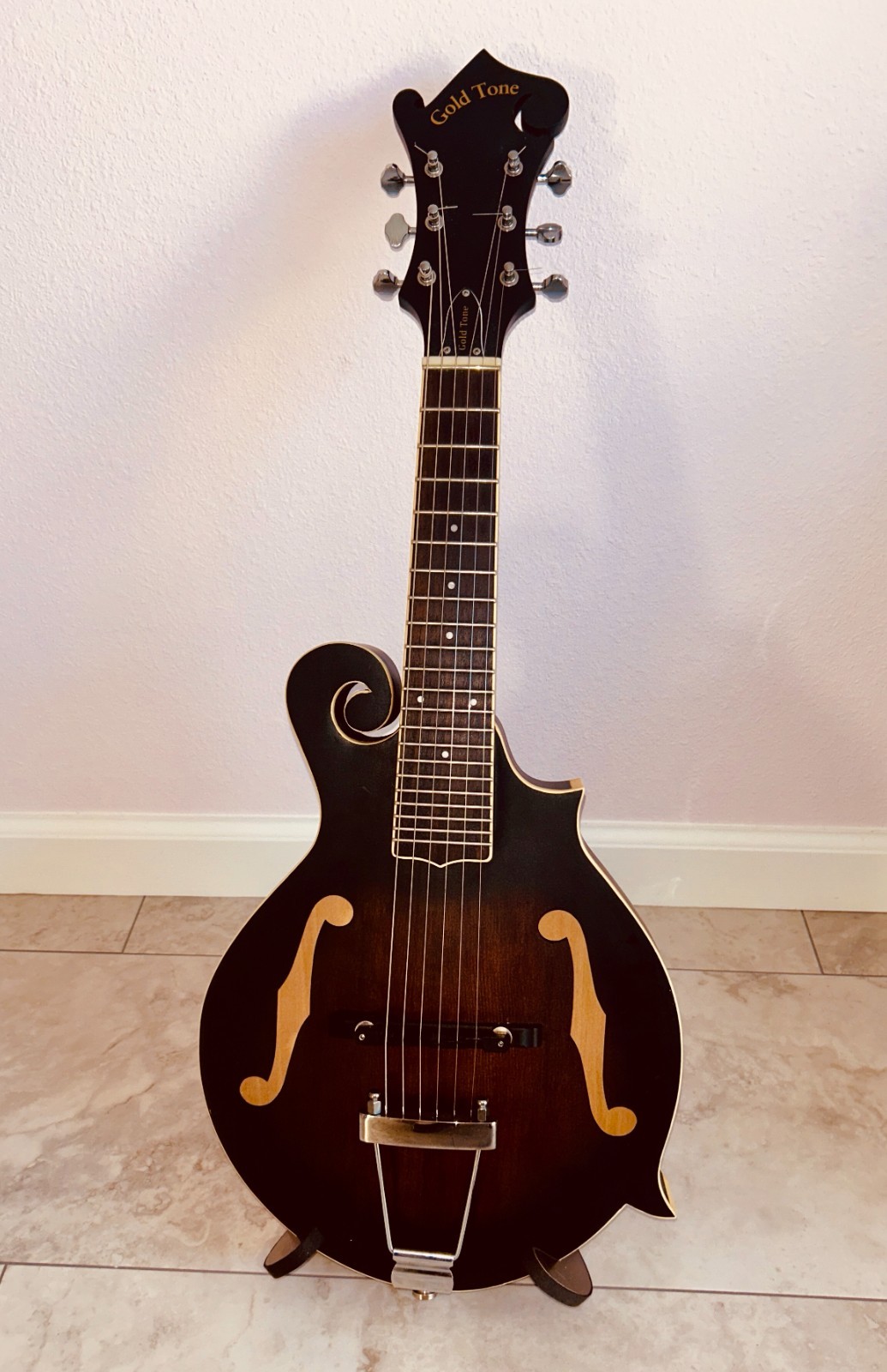 Gold Tone F-6 F-Style Mando-Guitar with Pickup and Case