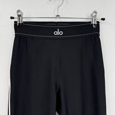 Alo Airlift High Waist Suit Up Legging in Black with White Contrast Size S