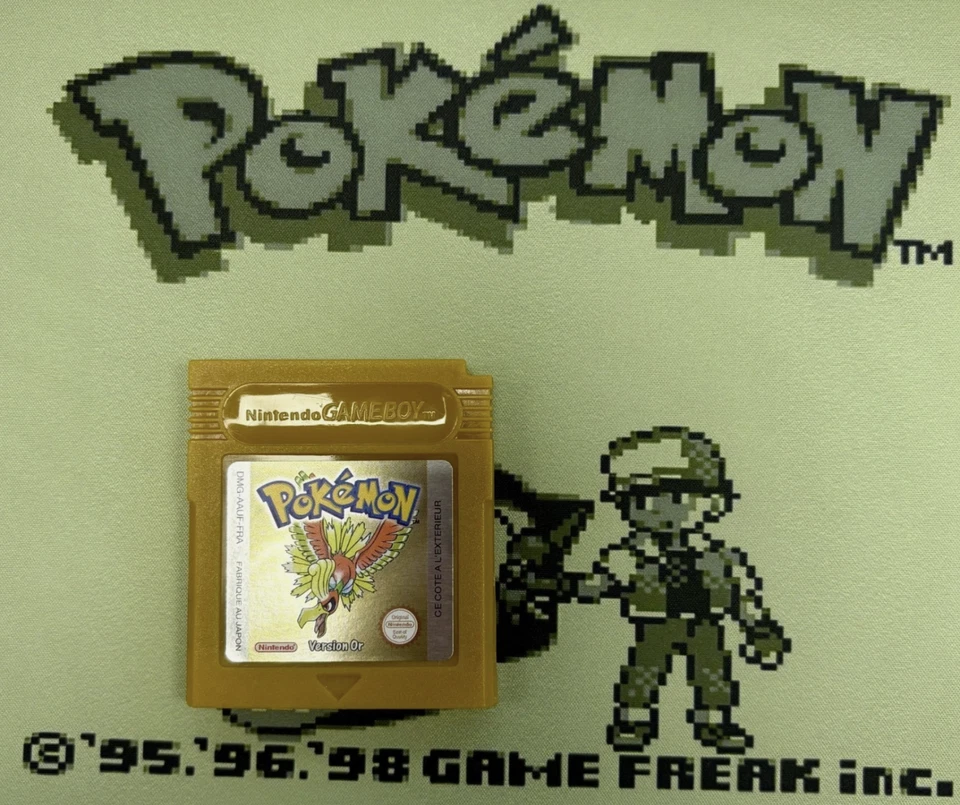 🎮 Lot Pokémon Or, Argent & Cristal - Versions Françaises - Game Boy Color (GBC) - Photo 3/4