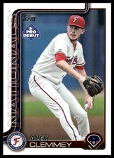 2025 Topps Pro Debut #PD-14 Alex Clemmey Fredericksburg Nationals NM+
