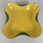 Redwing no. 1306 console bowl Green And Hello 15in .diameter From The 1940s