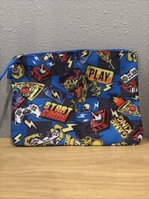 Video Game Pencil Case Holder/Pouch/Carrier 11x8 (Gaming Images, Game King)
