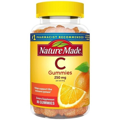 Nature Made Vitamin C Gummis Mandarine für Erwachsene, 80 Stück