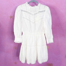 LoveShackFancy X Target Talulah Mini Dress S White Embroidered Laced Victorian