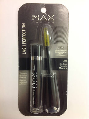 Max Factor Lash Perfection Mascara RICH BLACK #701 WASHABLE NEW.