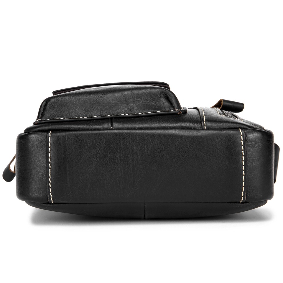 Men Vintage Leather Shoulder Bag Sports Travel Crossbody Bag V9J3 eBay