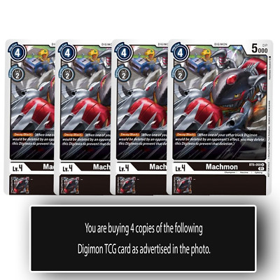 Machmon - BT6-059 R - Digimon TCG Card - Black- Playset
