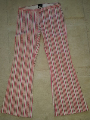 NEU   The Limited   Damen Chino Hose Stoffhose Streifenmuster Gr. 2 ca. 34 / 36