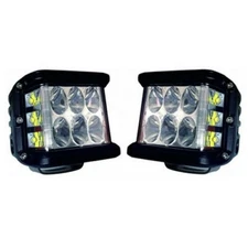 Coppia Fari LED CREE 45W con Luce Laterale per Fuoristrada Off-Road 4x4 12V-24V