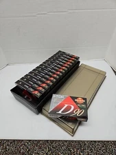 15 TDK D90 Blank Audio Cassette Tapes High Output IECI Type1 Dynamic With Case