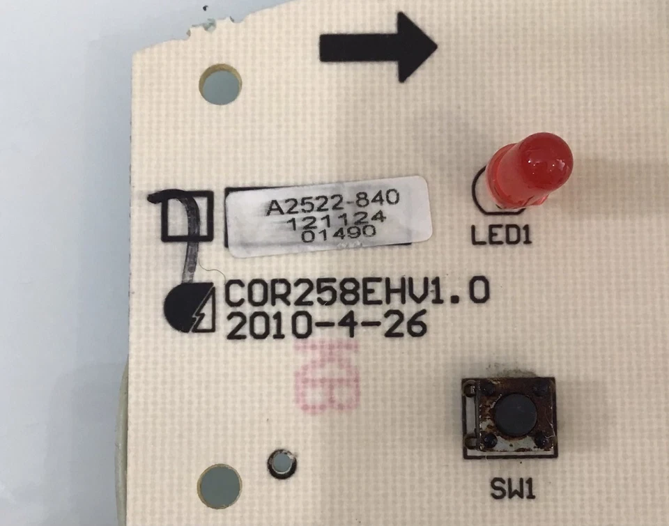 PH14B COR258EHV1.0 A2522-840 Friedrich  Conditioner  panel control board  - Image 2 of 4