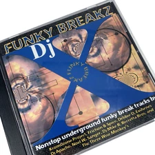 DJ X  Funky Breaks CD Sharaz Tommy Who Plummet Rare Original Breaks