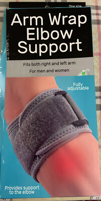 Arm Wrap Elbow Support Fully Adjustable, Fits Both Right and Left Arm Man,women