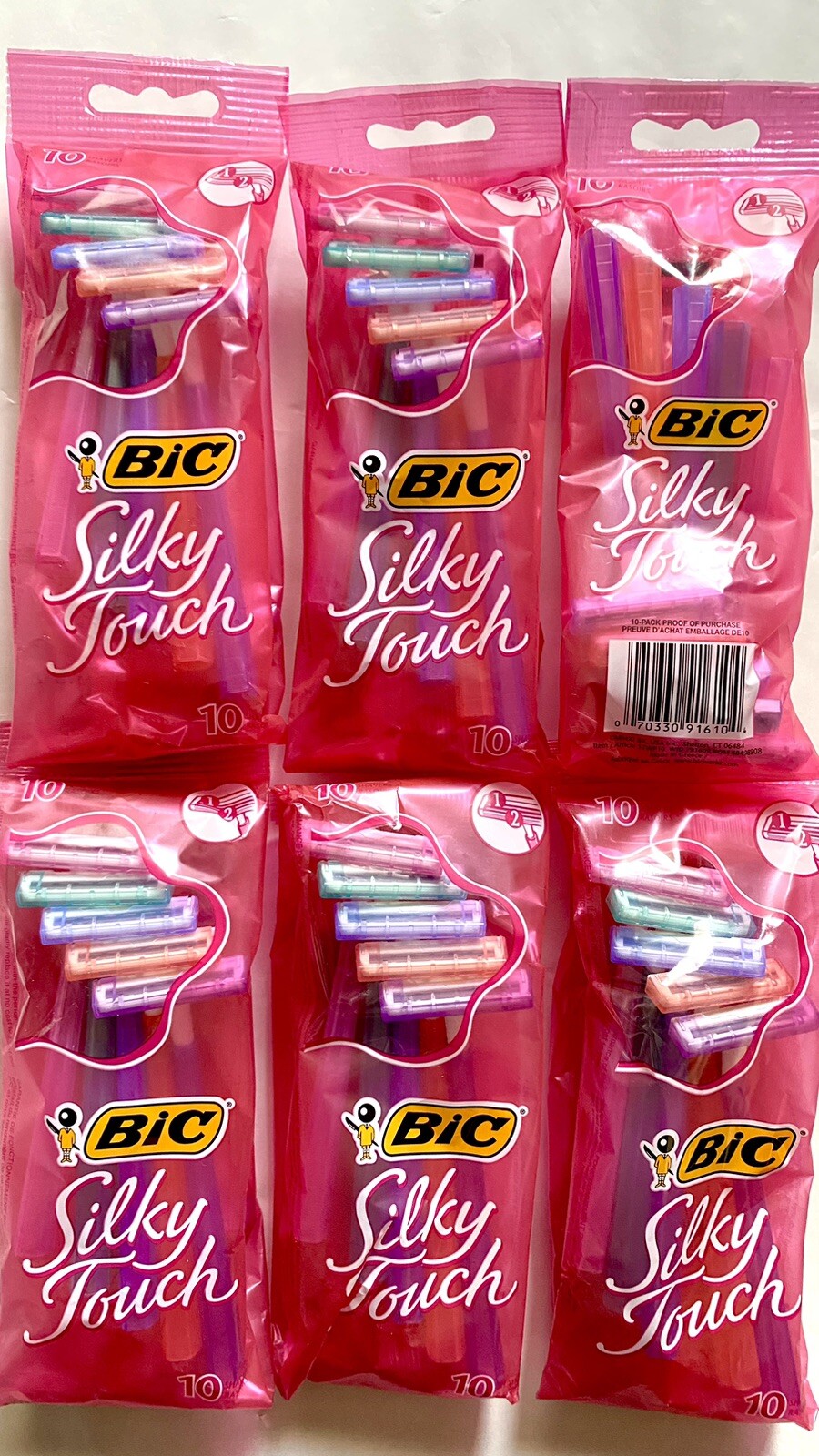 Silky Touch Women's Twin Blade Razor 10 Count (pack Of 6)