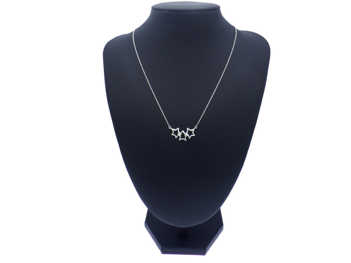 Tiffany & Co. Triple Star Silver 925 Pendant Necklace | eBay
