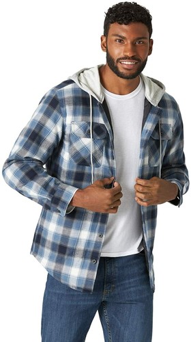 Quilted Lined Flannel Shirt Jacket 