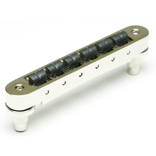 Resomax Nv2 4mm Tune-O-Matic Bridge - String Saver Saddles Nickel PS-8843-N0