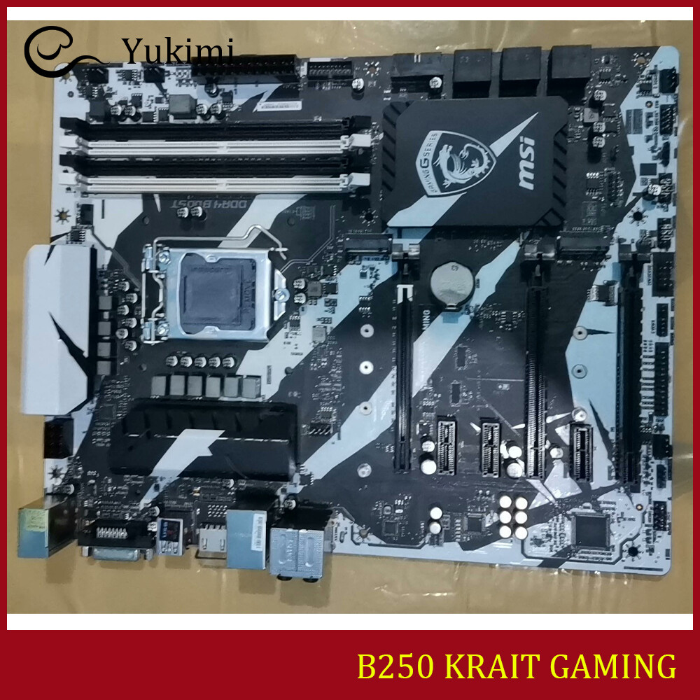FOR MSI B250 KRAIT GAMING LGA1151 DDR4*4 64GB HDMI DVI-D ATX Motherboard  Test OK