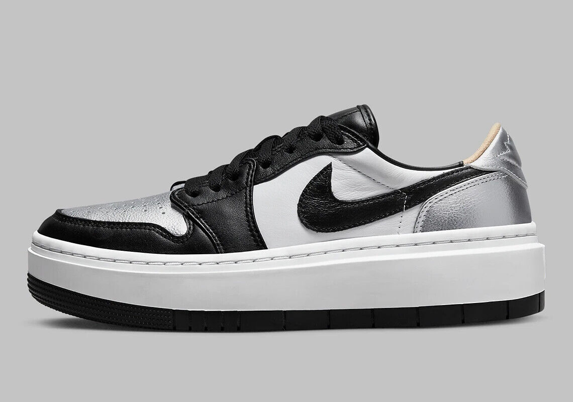 Nike Air Jordan 1 Elevate Low SE Metallic Silver Toe DQ8561-001 Womens Size Nike Air Jordan 1 Elevate Low SE Metallic Silver Toe DQ8561-001 Womens Size