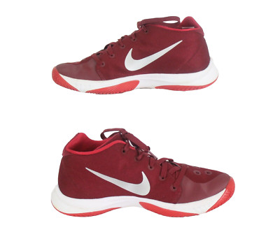 NIKE HyperQuickness Zoom 2015 Men's Size 8.5 University Red/Silver Sneakers 