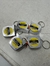 Keychain Mini Retractable Measuring Tape 1 m/ 3 ft, Lot of FIVE/FREE SHIPPING 