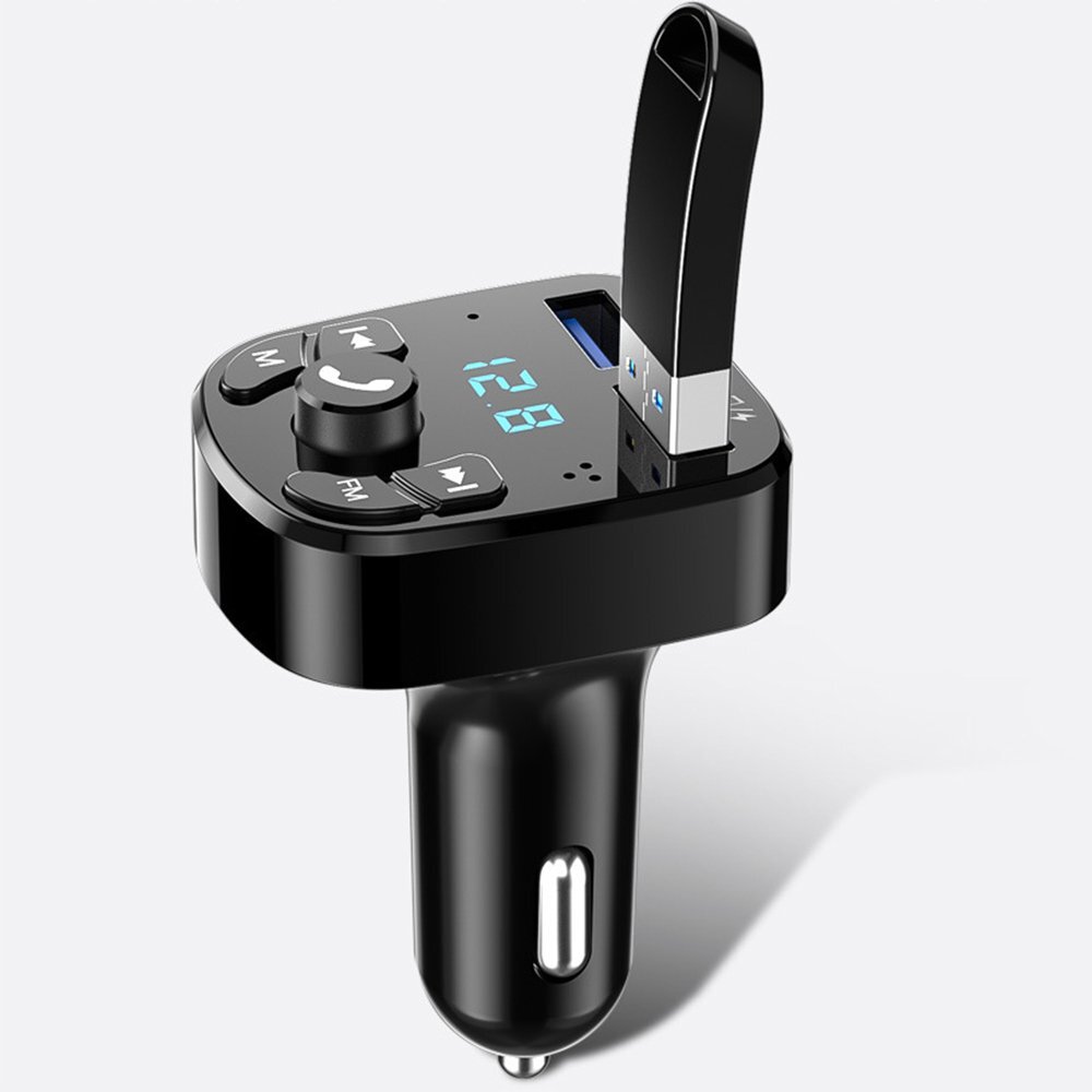 Bluetooth 5.0 Car Wireless FM Transmitter Adapter HandsFree 2USB PD Charger NEW eBay