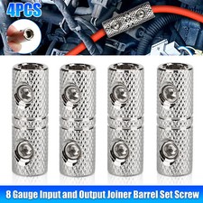 4PCS Coupler Terminal Butt Connector 8 Gauge Input and Output Power Wire Coupler