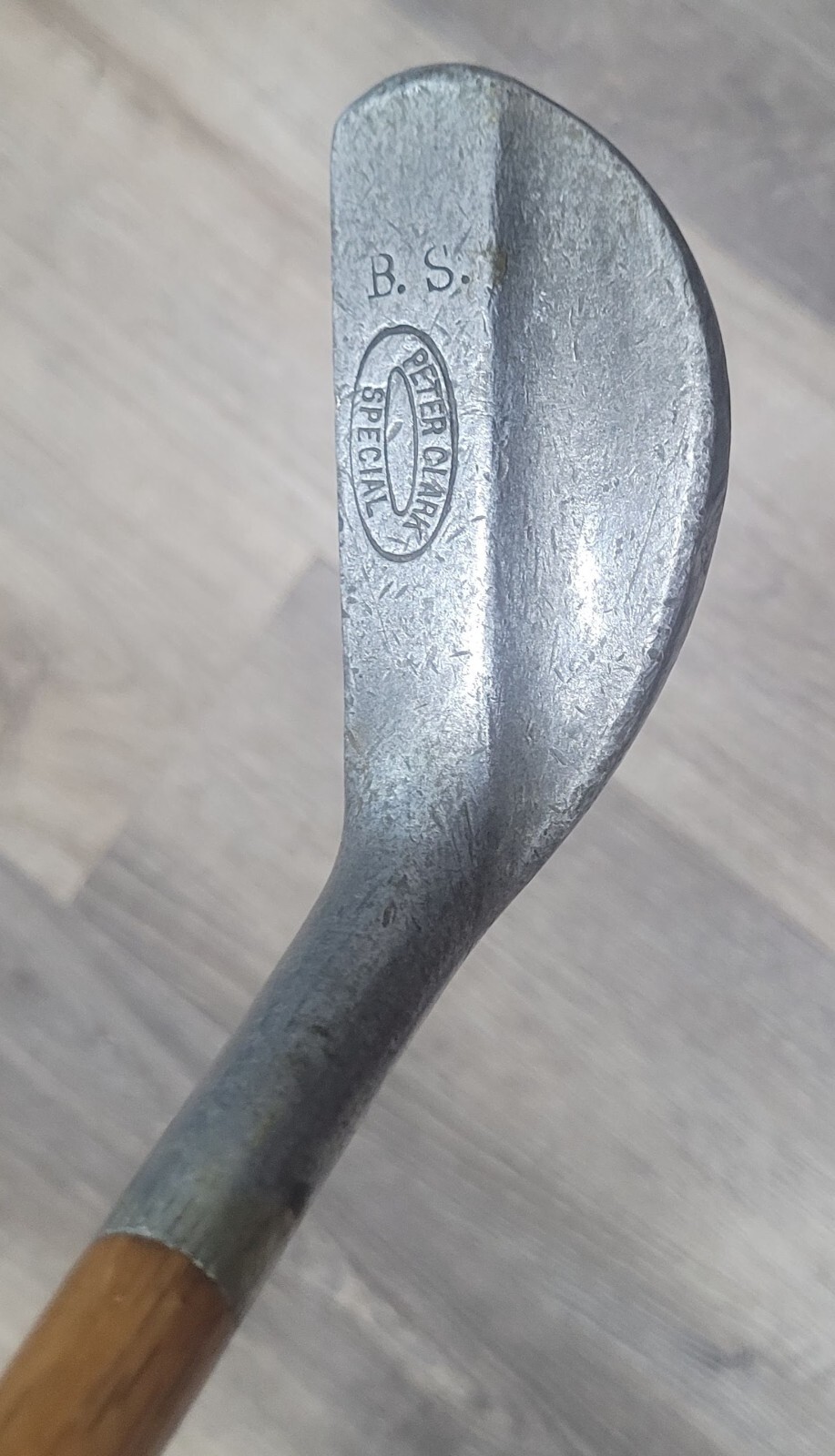 Antique Vintage Peter Clark Westchester Hills NY. Hickory Wood Shaft Golf Putter