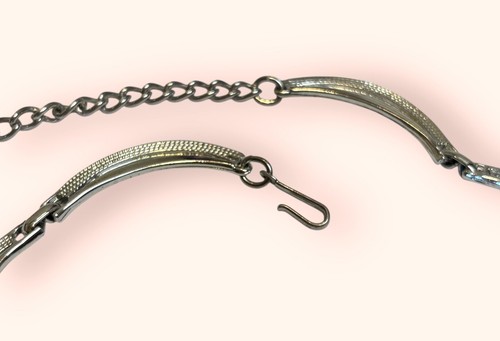 VTG 1970'S SIGNED CORO SILVER TONE SCALLOPED EDGE LINK 15-18” NECKLACE COSTUME - 第 3/5 張圖片