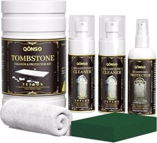 Headstone Cleaner for Graves & Memorials Granite Cleaner Removes Dirt & Plant 