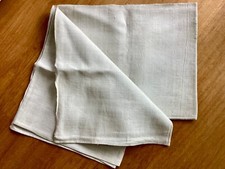 Antik natur Leinen Laken schwer grob handgewebt 160x195cm Mittelnaht 1055g RAR 