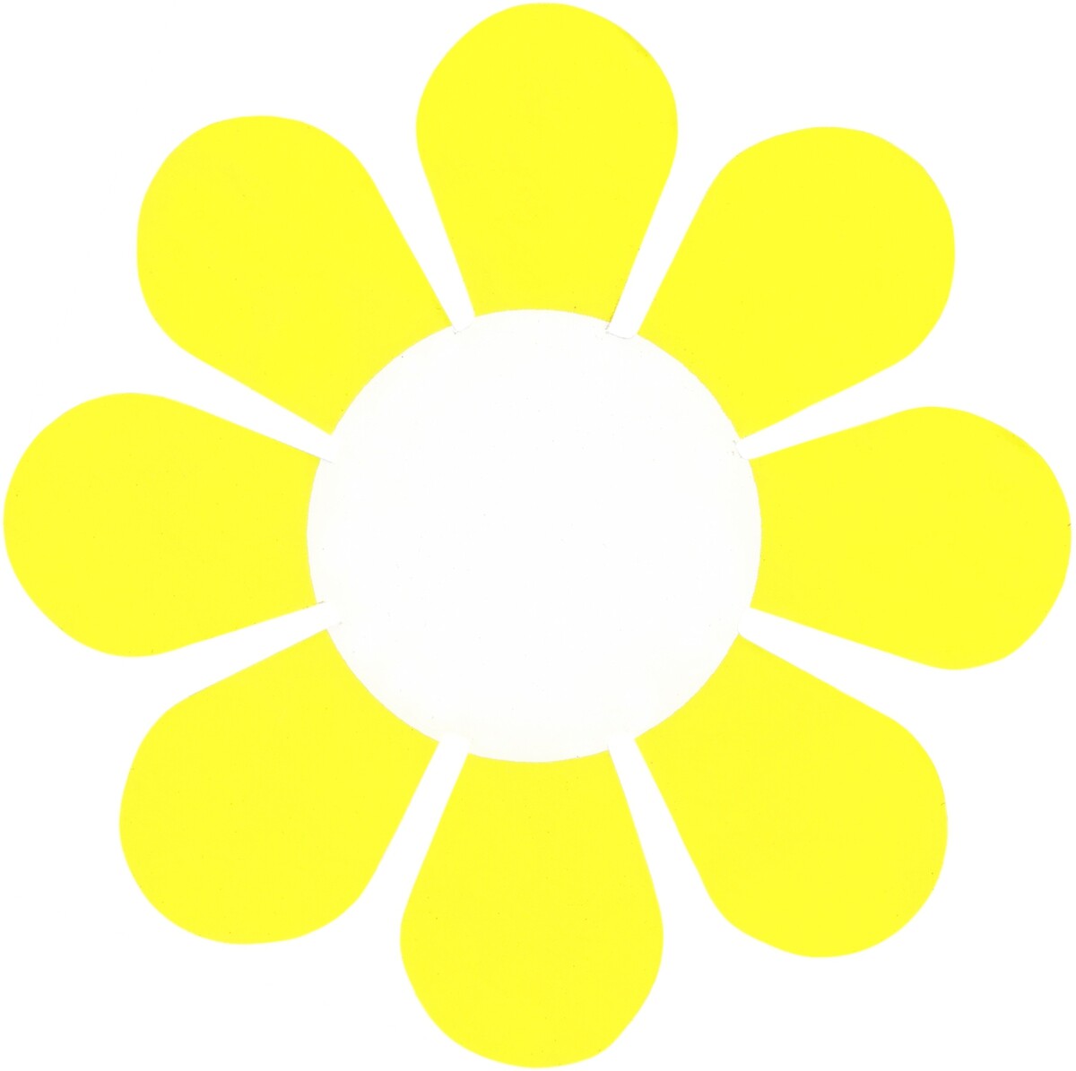 Sticker - Yellow White Daisy Flower Hippie Garden Retro Die Cut