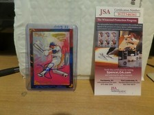 - MARK McGWIRE  1997 PETER MAX GALLERY Card  Signed JSA