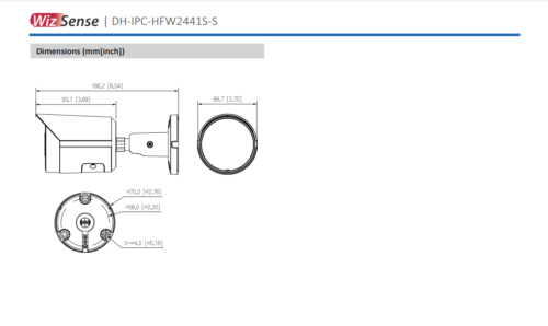 US STOCK DAHUA Original 4MP IPC-HFW2441S-S WizSense Bullet SMD Plus IP Camera - Picture 8 of 8