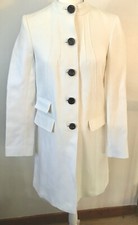 ABRIGO MUJER FRANCÉS CONEXIÓN ALGODÓN BLANCO (PRECIO DE VENTA SUGERIDO POR EL FABRICANTE $298) TALLA US 4