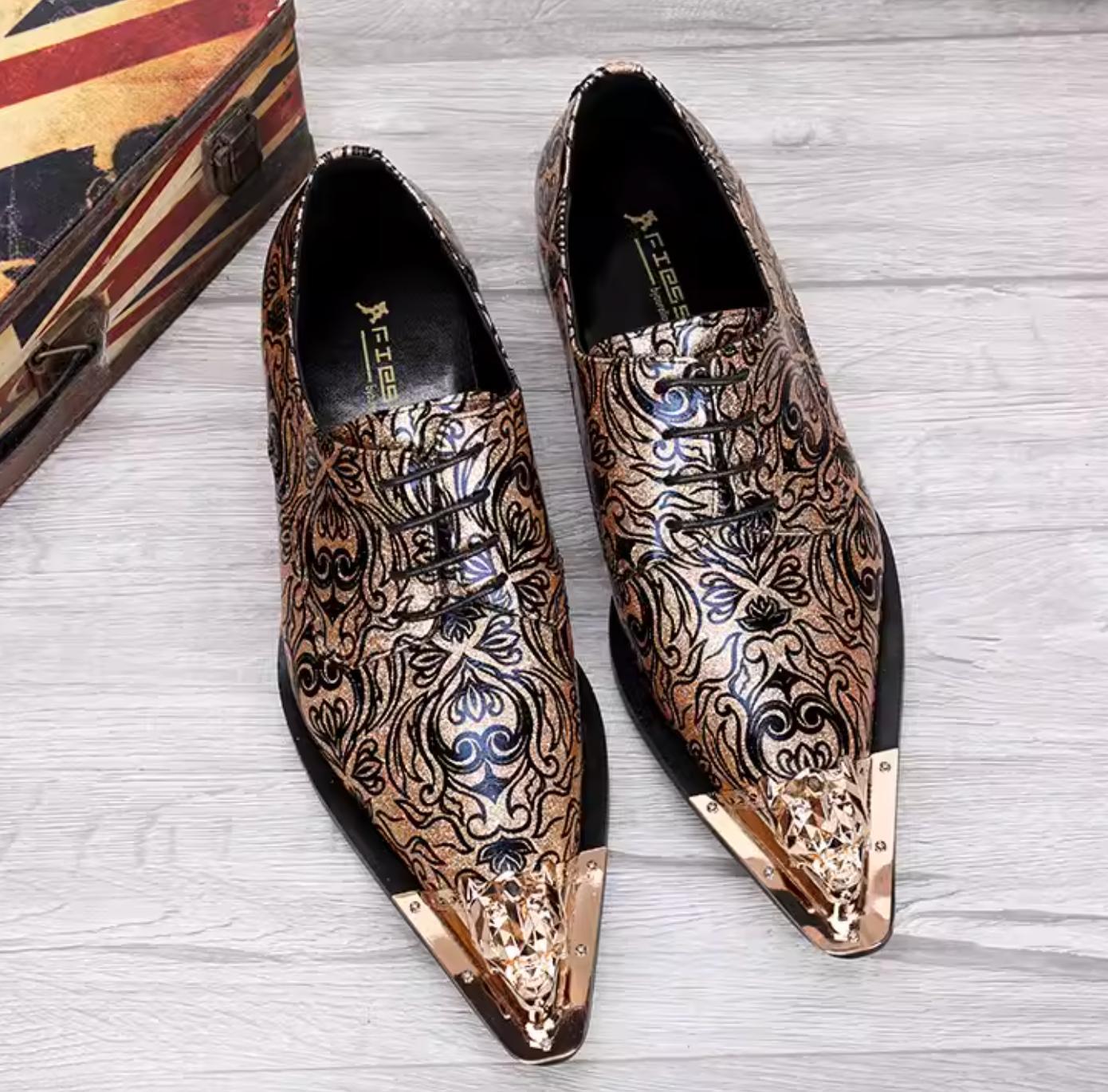 SAOLA Elegante abito da uomo in pelle punta britannica scarpe da lavoro stringate oversize