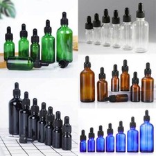 5ml-100ml Glass Dropper Bottle Pipette Essential Oil Refillable Drop Container