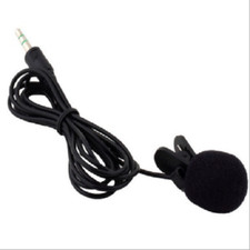 Portable Mini 3.5mm Tie Lapel Lavalier Clip On Microphone Lecture Teaching