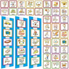 Visual Schedule for Kids with Autism Toddler Daily Routine Chart Schedule Boa...