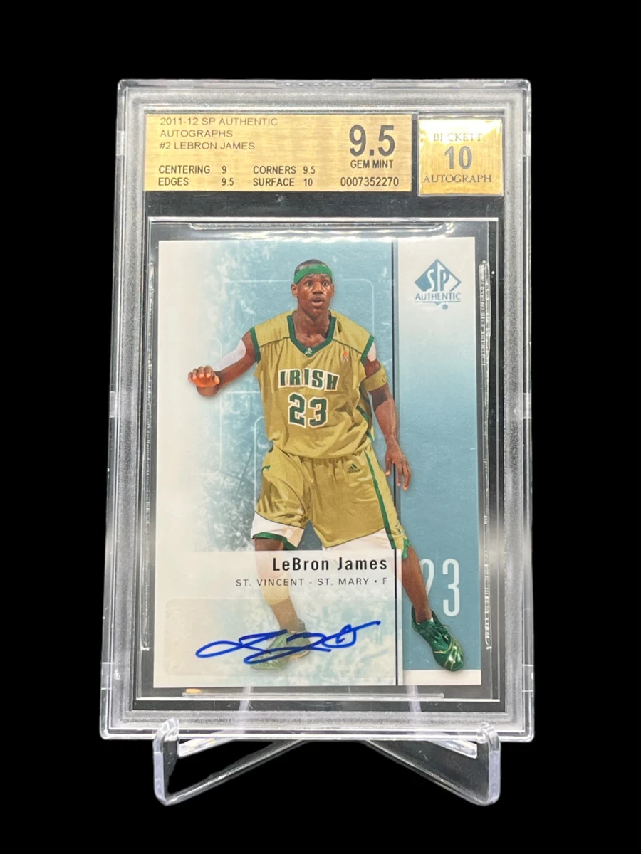 LeBron James Grade 9.5 Basketball Autographed Sports Trading Cards