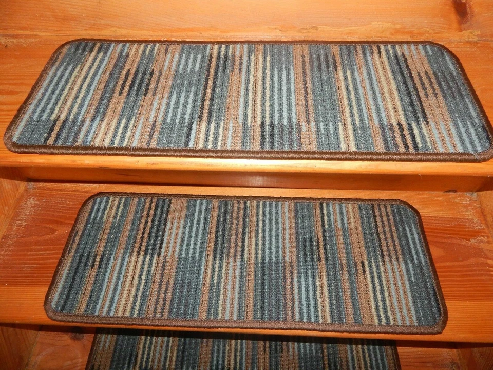 Alfombra alfombra 13 PASOS peldaños de escalera interior 10" X 27" + 25" X 27". Foto 2 de 4