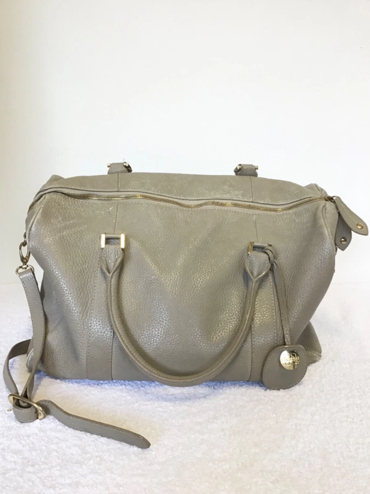 PACAPOD FIRENZE LATTE BEIGE LEATHER BABY CHANGING BAG COST £274