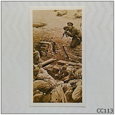 doncella cigarette cards Doncella History Of The V.C. #12 Single-Handed Attack Cigarette Card (A)  (CC113)