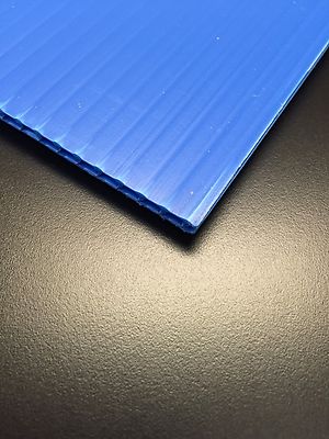 Coroplast 4mm 12'' x 18'' (2 Pack) Blue Corrugated Plastic Sheets Vertical