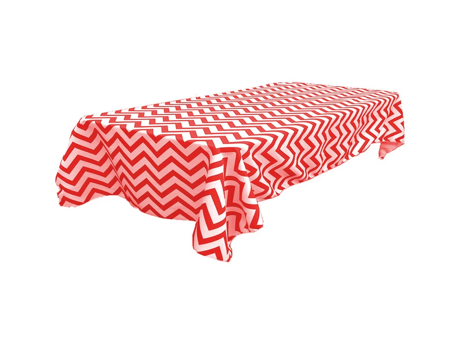 Chevron Tablecloth Rectangular Seamless 60X144" Variety Colors By Broward Linens - Image 3 of 3