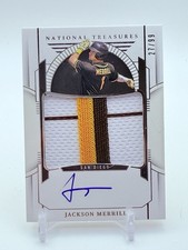 2024 Panini National Treasures - Prospect Material Signatures Jackson Merrill...