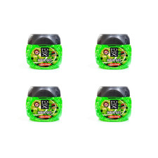 4 x Fonex Ultra Strong Grün Haargel 500ml Wet Hairgel Alkohol- parabenfrei Gummy