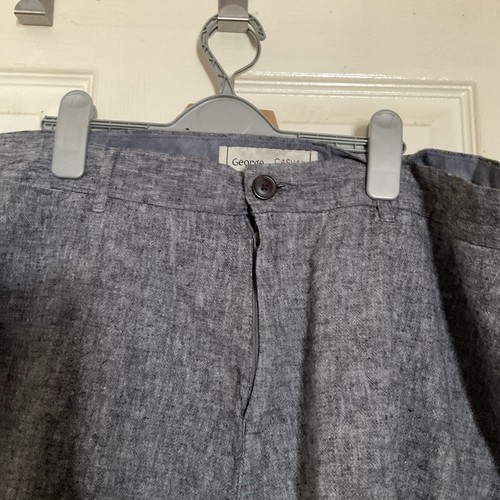 Mens Grey George Shorts Size 42 Waist - Picture 3 of 6
