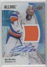2023-24 Upper Deck Allure Blue Line Auto Jersey 6/25 Ilya Sorokin #14 Auto 1hq7